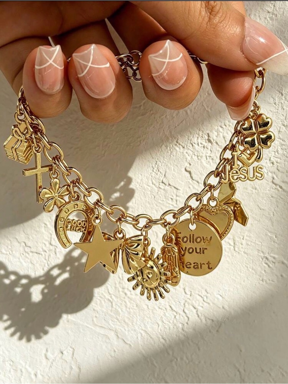 NWT Western Cowboy Style Boots Horse
Hoof Letter Charms Bracelet Butterfly Star